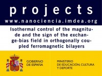 Isothermal control of the magnitude and the sign of the exchange-bias field in orthogonally coupled ferromagnetic bilayers